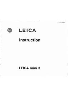Leica Mini 3 manual. Camera Instructions.